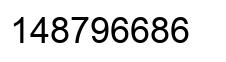 Number 148796686 black image
