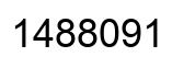 Number 1488091 black image