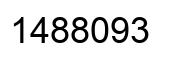 Number 1488093 black image