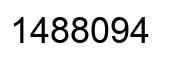 Number 1488094 black image