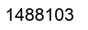 Number 1488103 black image