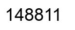 Number 148811 black image