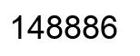 Number 148886 black image