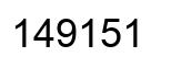 Número 149151 imagen negro