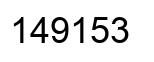 Número 149153 imagen negro