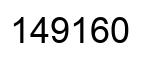 Número 149160 imagen negro