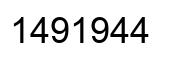 Number 1491944 black image