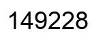 Number 149228 black image