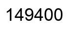 Número 149400 imagen negro