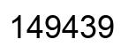 Número 149439 imagen negro