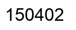 Número 150402 imagen negro