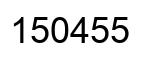 Número 150455 imagen negro
