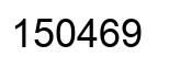 Número 150469 imagen negro