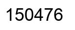 Número 150476 imagen negro