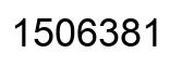 Number 1506381 black image