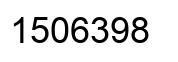 Number 1506398 black image