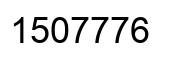Number 1507776 black image