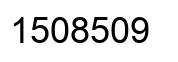 Número 1508509 imagen negro