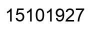Número 15101927 imagen negro