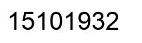 Número 15101932 imagen negro