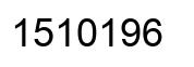 Número 1510196 imagen negro