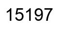 Number 15197 black image