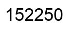 Número 152250 imagen negro