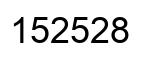 Number 152528 black image