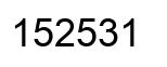 Número 152531 imagen negro
