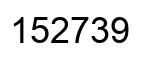 Número 152739 imagen negro