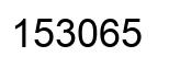 Número 153065 imagen negro