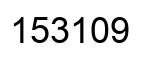 Número 153109 imagen negro