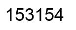 Número 153154 imagen negro