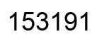 Número 153191 imagen negro