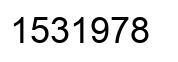 Número 1531978 imagen negro