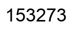 Número 153273 imagen negro