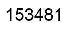 Número 153481 imagen negro