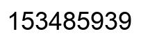 Número 153485939 imagen negro
