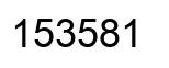 Número 153581 imagen negro
