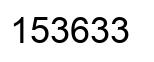 Número 153633 imagen negro