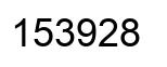 Number 153928 black image