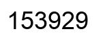 Number 153929 black image