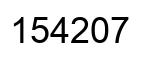 Número 154207 imagen negro