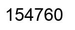 Number 154760 black image