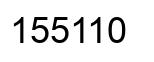 Número 155110 imagen negro