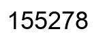 Number 155278 black image