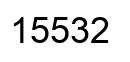 Number 15532 black image