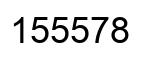 Number 155578 black image