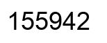 Number 155942 black image