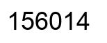 Número 156014 imagen negro
